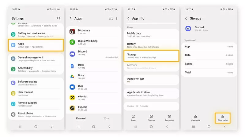 Steps to Clear Storage on Android