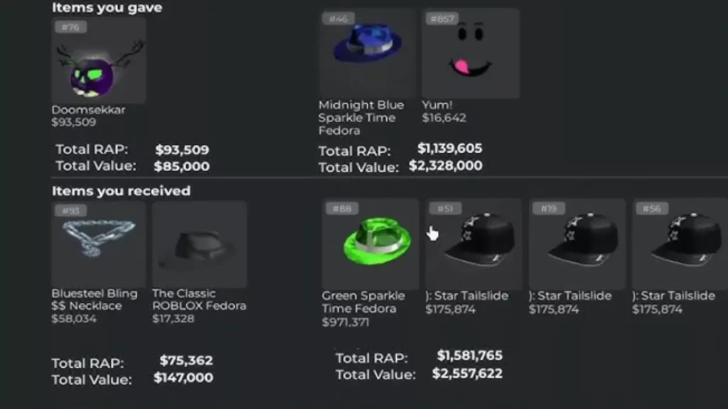 How to Trade Items in Roblox