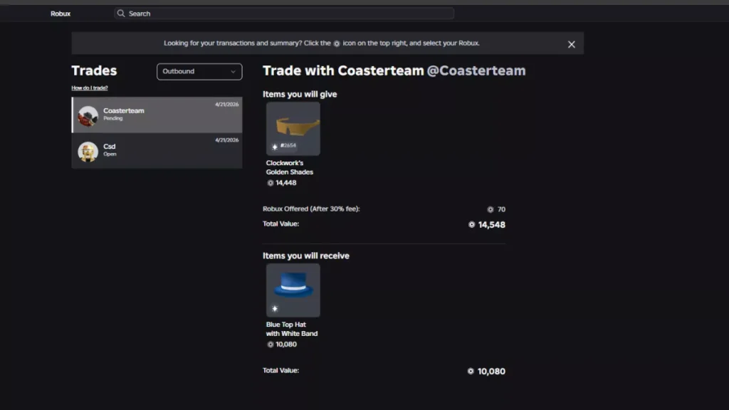 roblox trade system explained