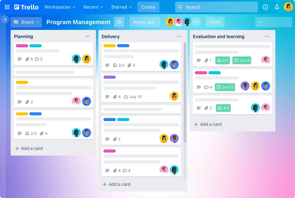 Trello Best Productivity Apps (Android & iPhone)