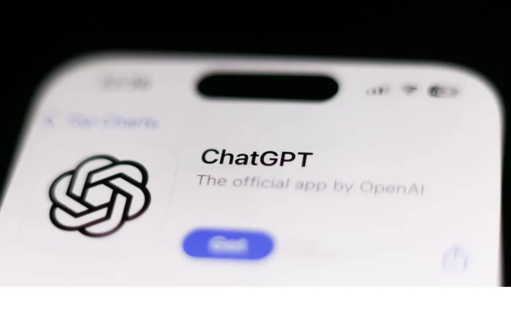 ChatGPT homepage showing AI chatbot interface by OpenAI