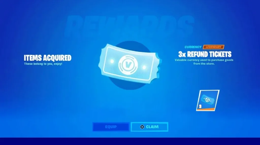 Fortnite Refund Tickets