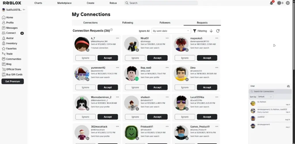 Roblox friend request guide