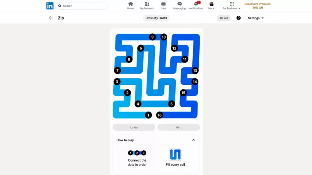 All LinkedIn Games Answers Today May 31, 2026 19 LinkedIn Zip Solution for today May 31, 2026