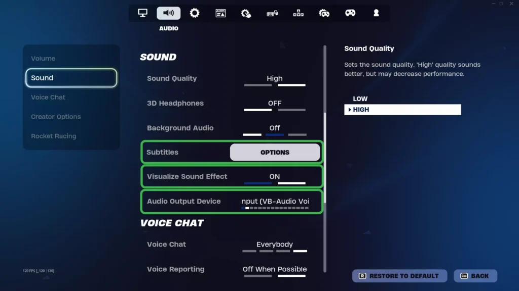 Best Audio Settings for Fortnite in 2026
