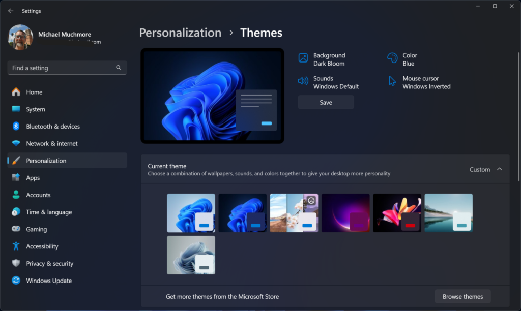 Customize Your Interface With a Theme