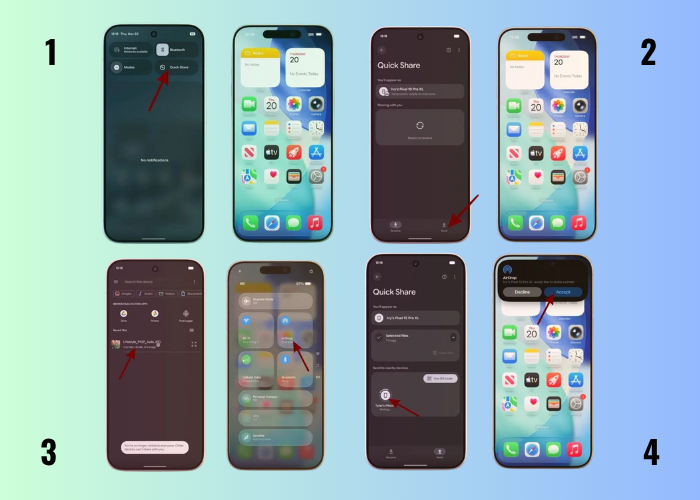 How to Send files from Android to iPhone