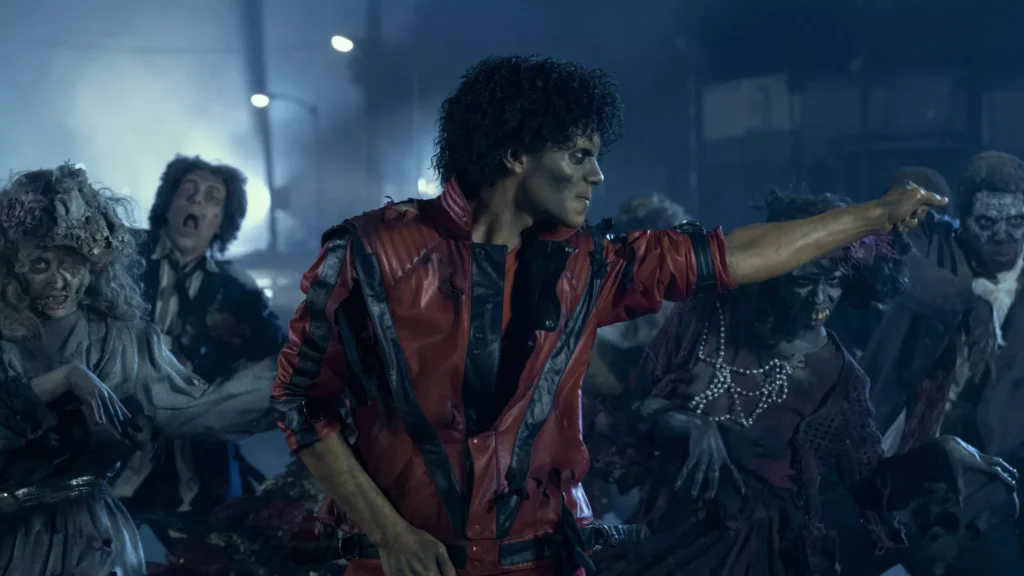 Jaafar Jackson as Michael Jackson in Thriller song in Michael (2026)