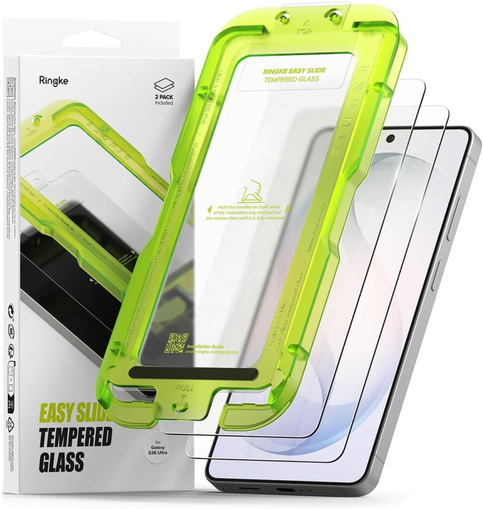 Best Samsung Galaxy S26 Ultra Screen Protectors I Tested in 2026 8 Ringke Easy Slide Tempered Glass Screen Protector