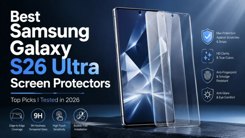 Best Samsung Galaxy S26 Ultra Screen Protectors I Tested in 2026 1 Samsung Galaxy S26 Ultra Screen Protectors