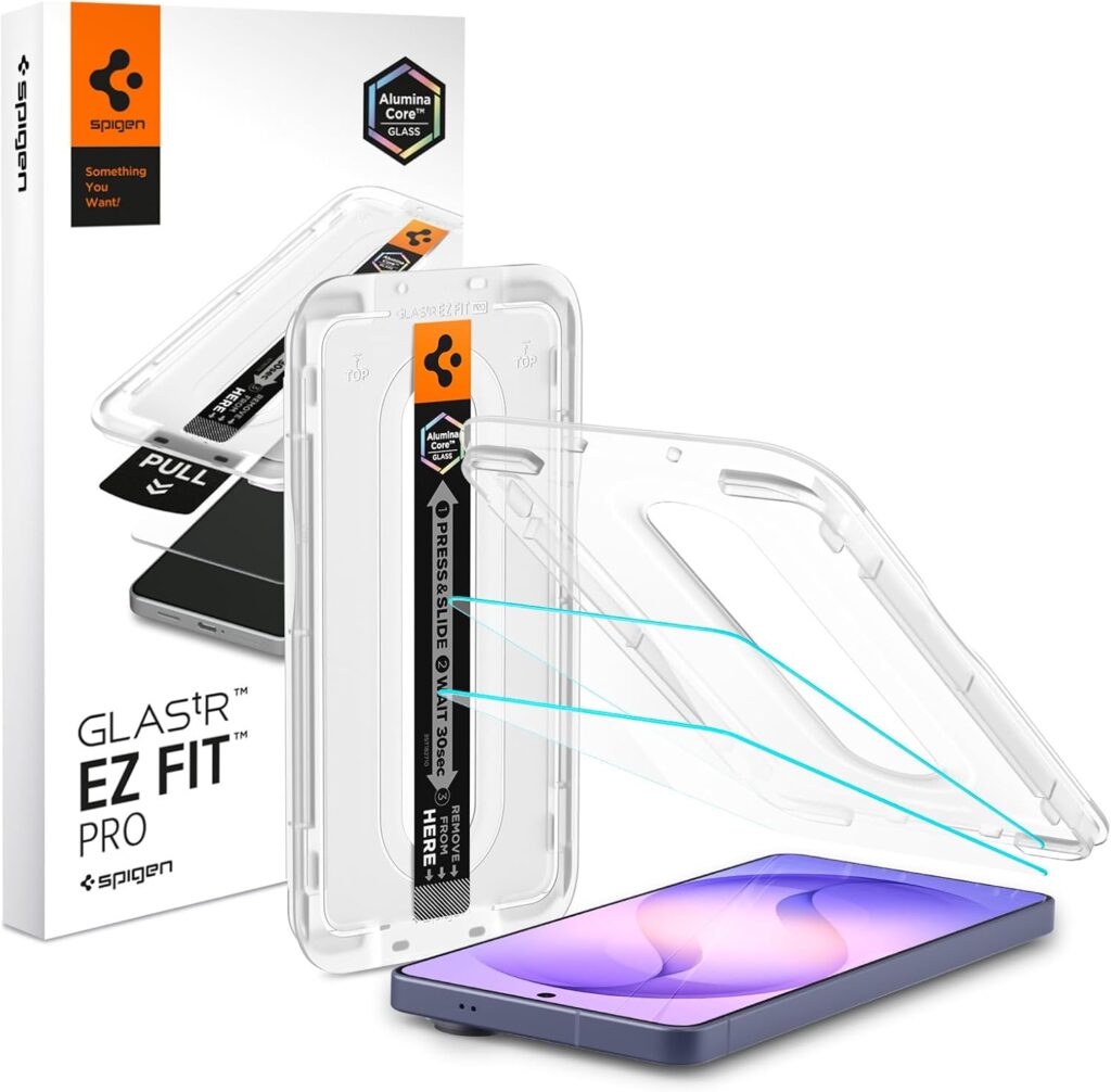 Best Samsung Galaxy S26 Ultra Screen Protectors I Tested in 2026 3 Spigen AluminaCore GLAS.tR EZ Fit Pro Screen Protector