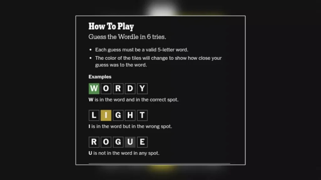 How to play Wordle