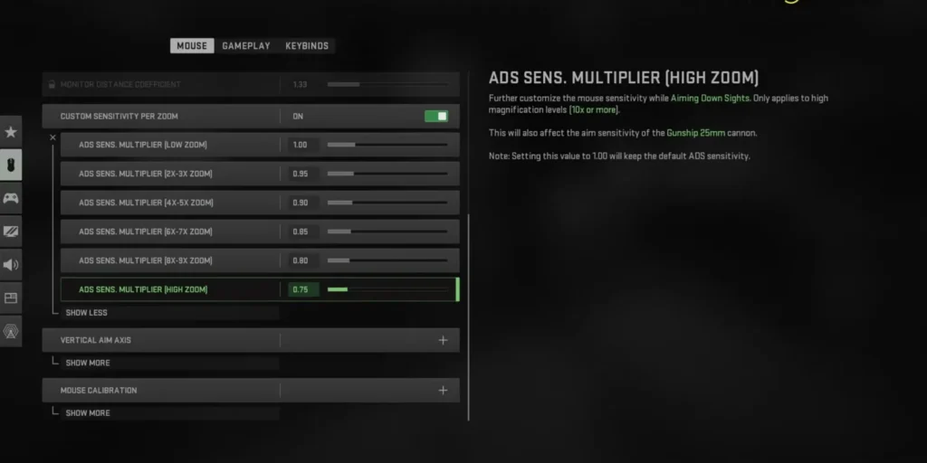 Using Wrong Sensitivity Settings