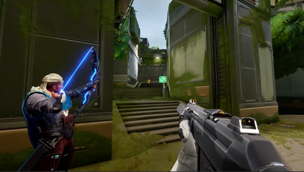 VALORANT game scene on the Fracture map