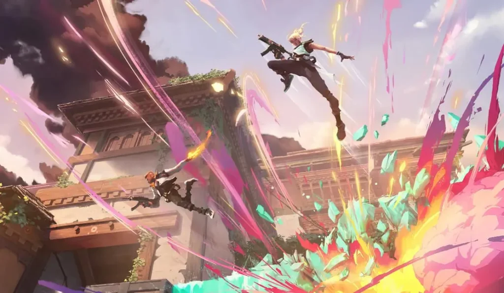 VALORANT agents in a fight