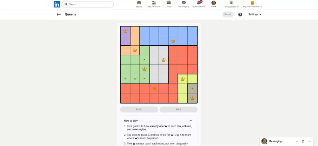 All LinkedIn Games Answers Today June 9, 2026 17 Queens puzzle answer today June 9, 2026