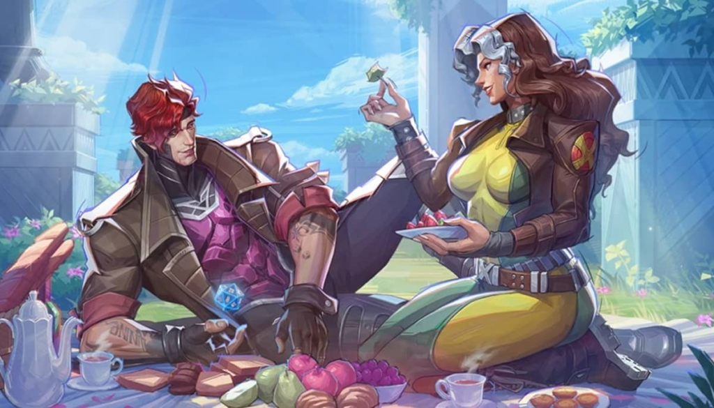 Marvel Rivals Rogue and Gambit Picnic