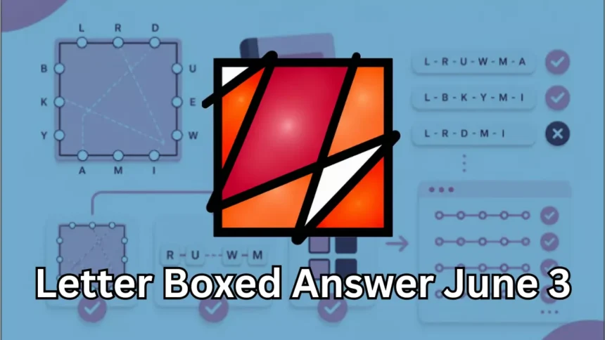 Letter Boxed Answers June 3, 2026