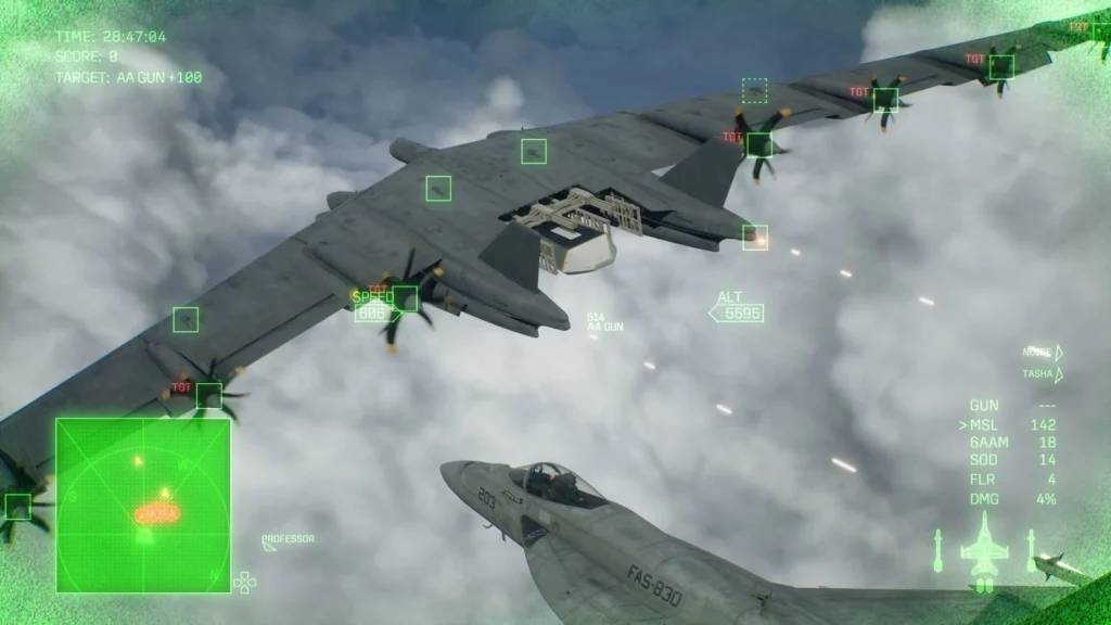 Ace Combat 8: Wings of Theve gameplay screenshot.